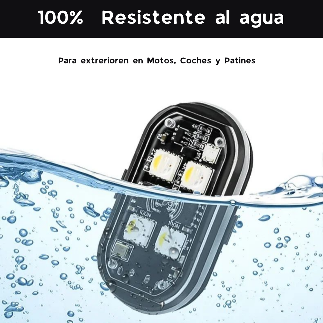Luces LED de Colores para Coche, Moto y Patinete