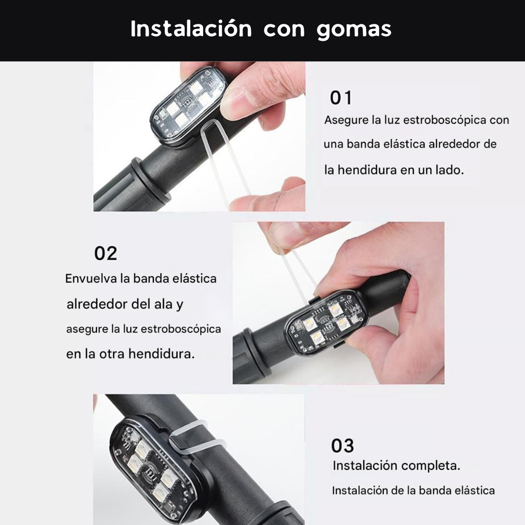 Luces LED de Colores para Coche, Moto y Patinete